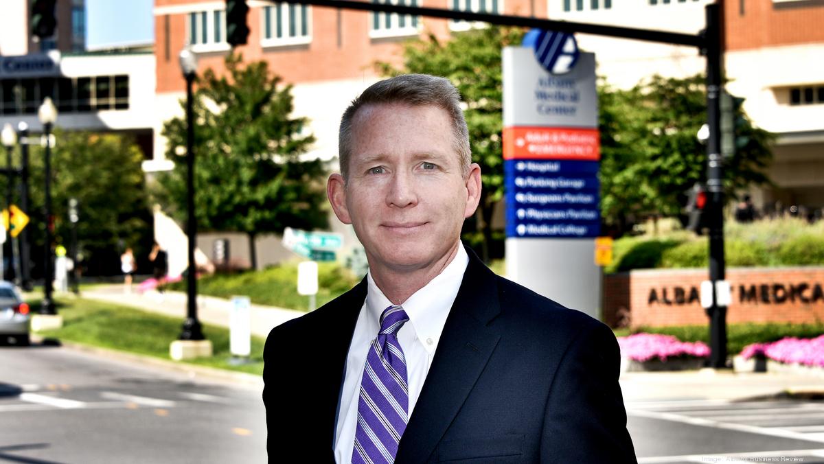 The new face of Albany Med is Dr. Dennis McKenna, its CEO