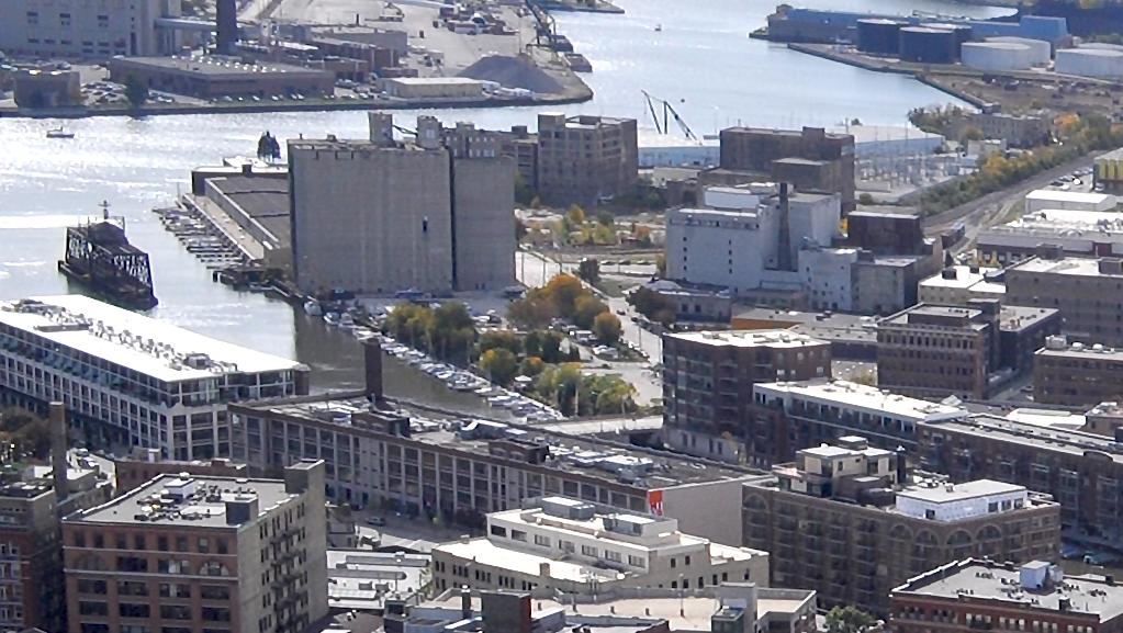Riverside apartment building floated in Walker's Point Milwaukee