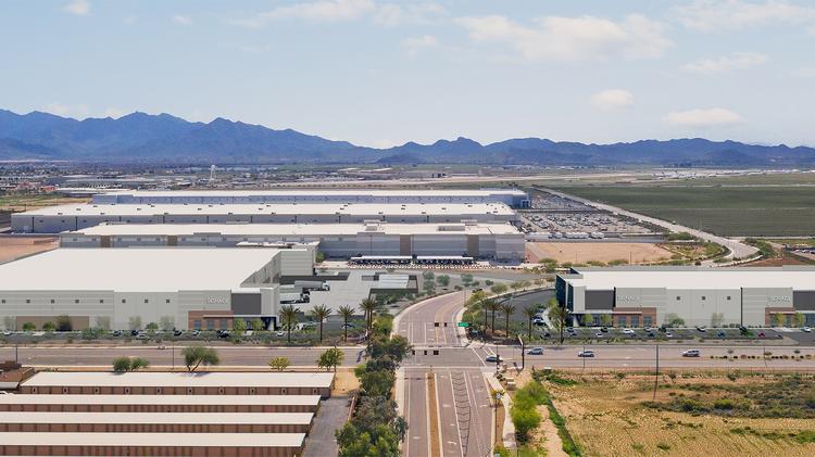 New York-based Foundation Capital Partners and Chicago-based Baker Development Corporation are building a two-building industrial complex in Goodyear. PROVIDED BY JLL