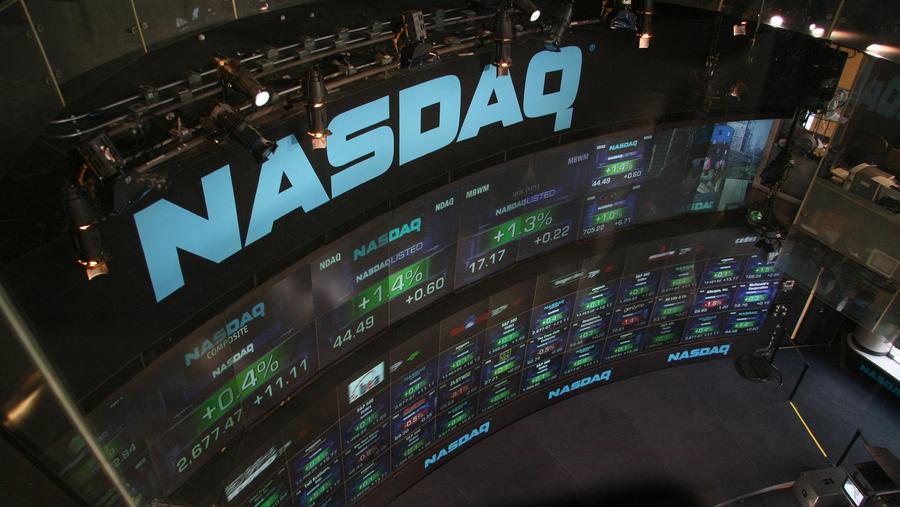 NASDAQ stock market display