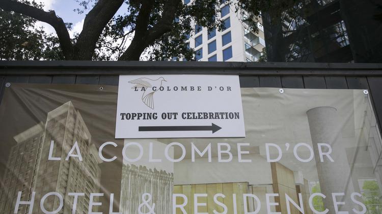 Hines Residences At La Colombe D Or Multifamily Tower Tops Out