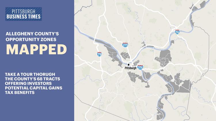 Pittsburgh Opportunity Zone Map Zones Offer Potential For Capital Gains Tax Benefits - Pittsburgh Business  Times