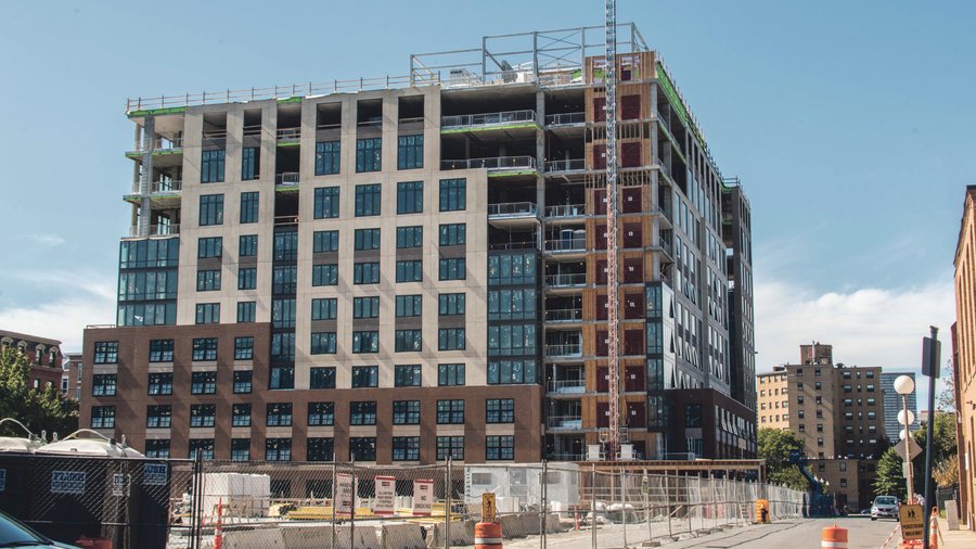 Project Team Installs 'Sky Mat' in Boston Tower, 2021-10-19