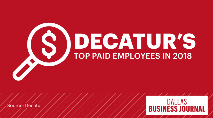 Decatur's highestpaid employees 2018 Dallas Business Journal