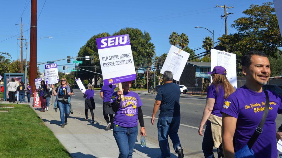 Thousands Of Santa Clara County Workers Strike Over Better Pay And