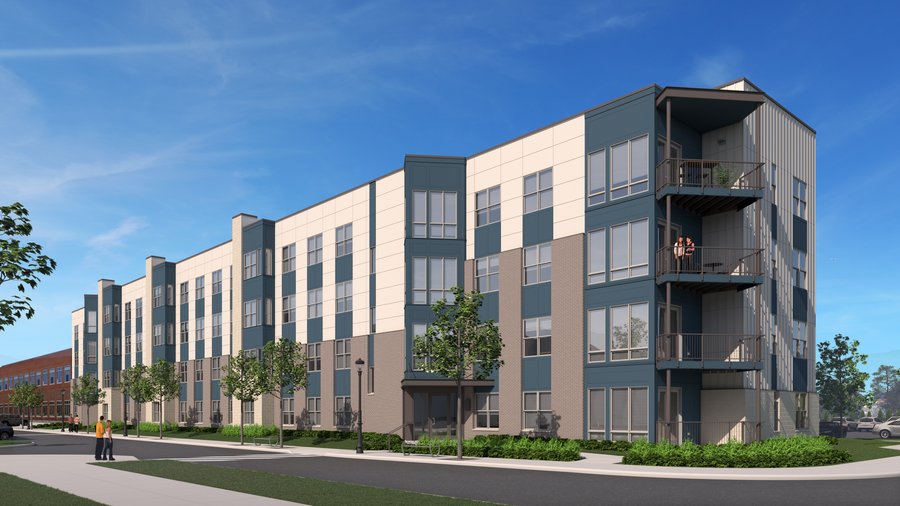 Student housing under construction next to Xavier University