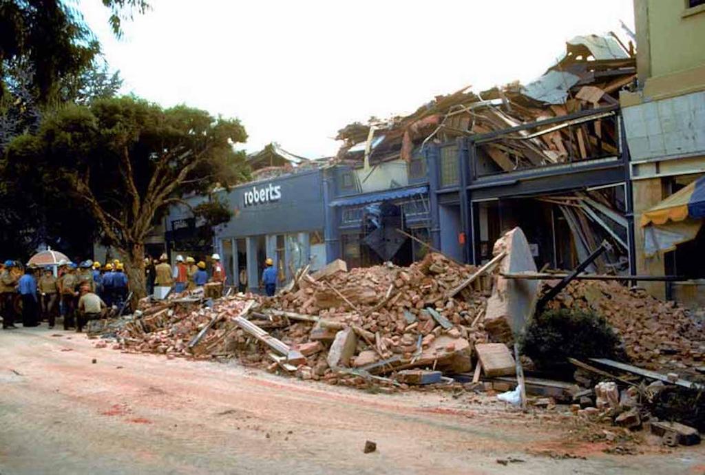 Much of downtown Santa Cruz crumbled in the Loma Prieta earthquake