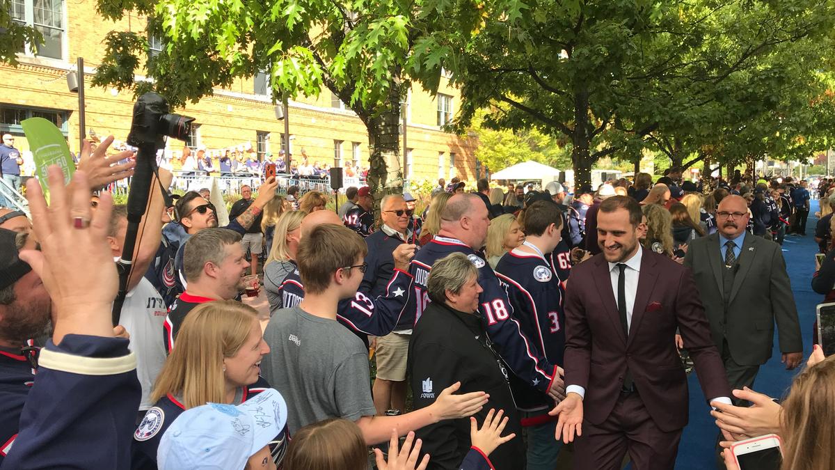 Take a look at the Blue Jackets' opening night at Nationwide Arena