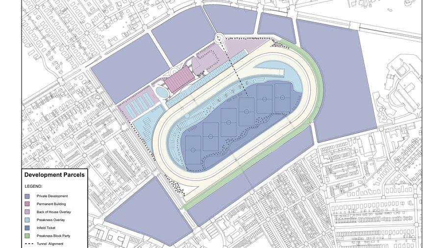 Preakness Map Pimlico and Laurel renderings - October 2019
