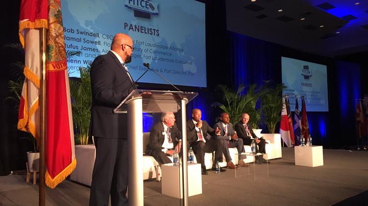 SFBJ Editor-in-Chief Mel Melendez moderated a panel discussion on foreign business recruitment at the 2019 Florida International Trade and Cultural Expo.