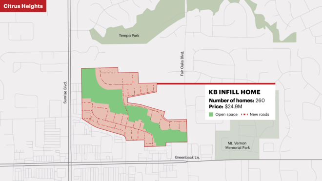 KB Home to develop new housing community in Citrus Heights
