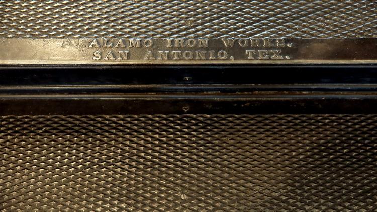 Original steak from 1907 is still used in the Arevalo Alamo Building.