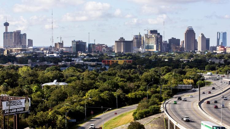 Langley & Banack Inc. offers a view of downtown San Antonio.