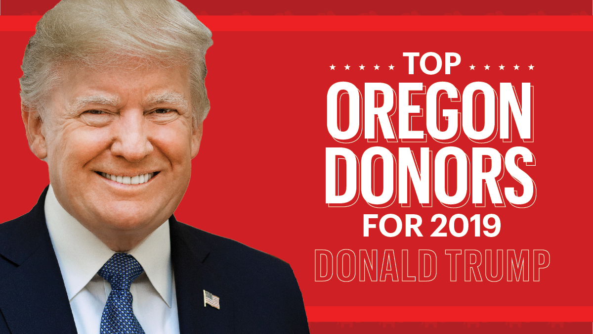 These 50 Oregon residents donated the most to Trump's reelection in