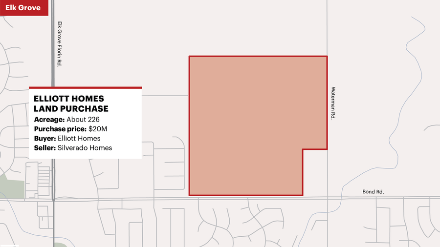 Elliott Homes, Silverado Homes swap Elk Grove land Sacramento
