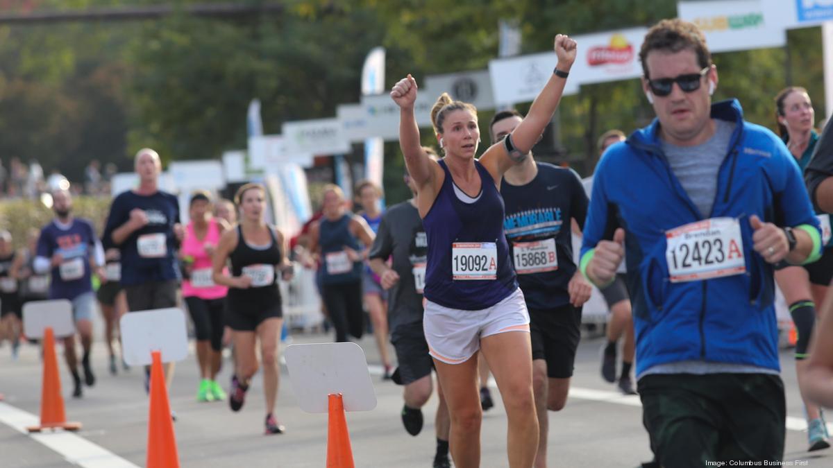 SKY Men's Columbus Marathon Finisher Crew Neck - Columbus Running Company