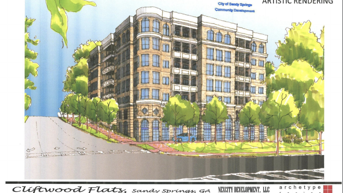 Developer seeks rezoning for 6story condo building in Sandy Springs