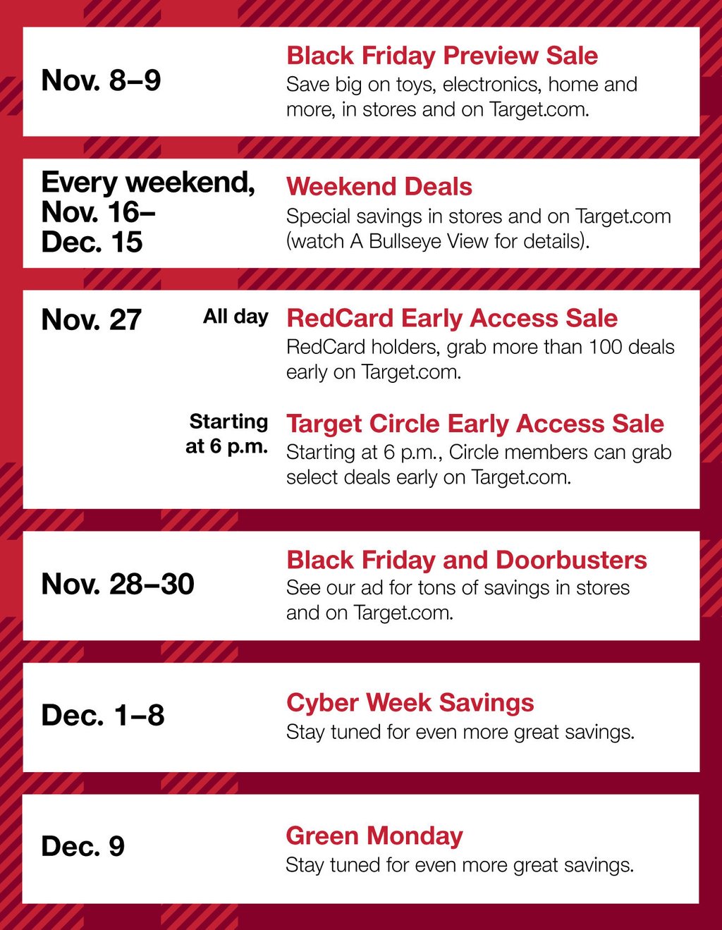 Target Holideals kicks off this week with a preview of Black Friday