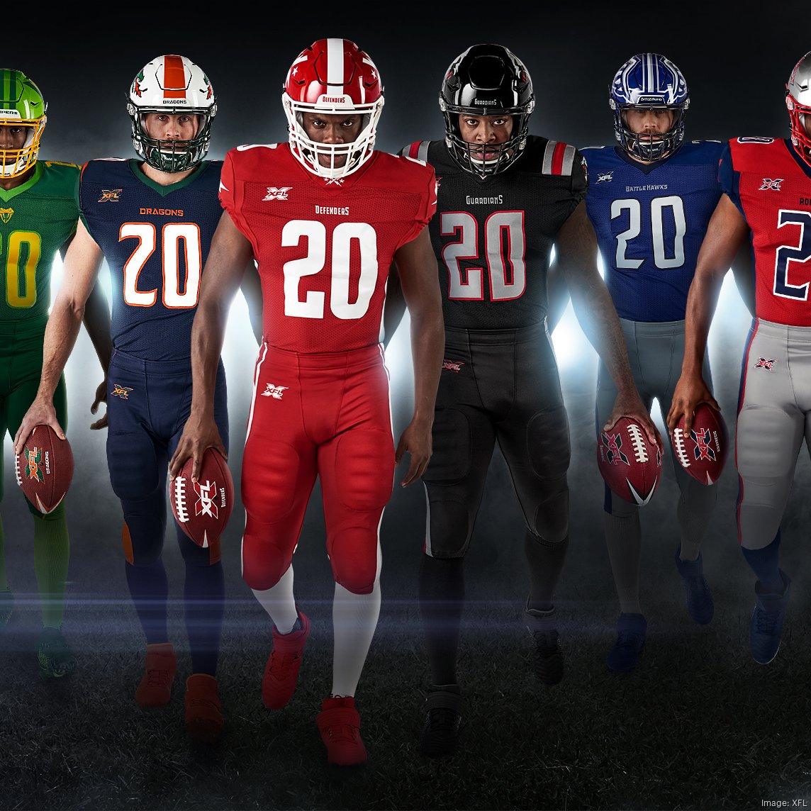 XFL unveils new uniforms for 2020 kickoff - Houston Business Journal