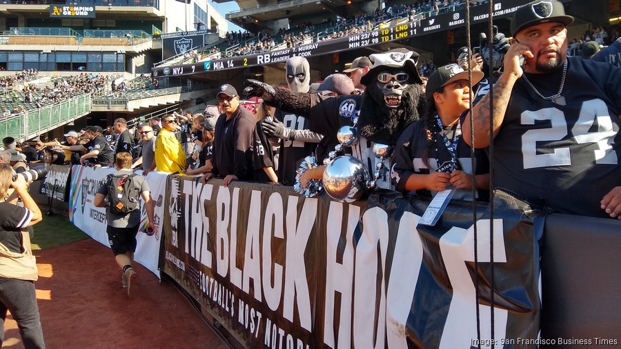 Raiders' final game at Oakland Coliseum marked by cheers, jeers and lost  jobs - San Francisco Business Times