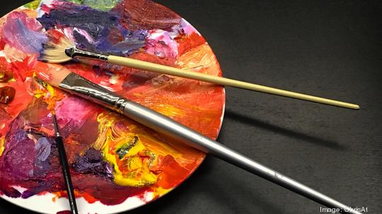 Artists paint palette.