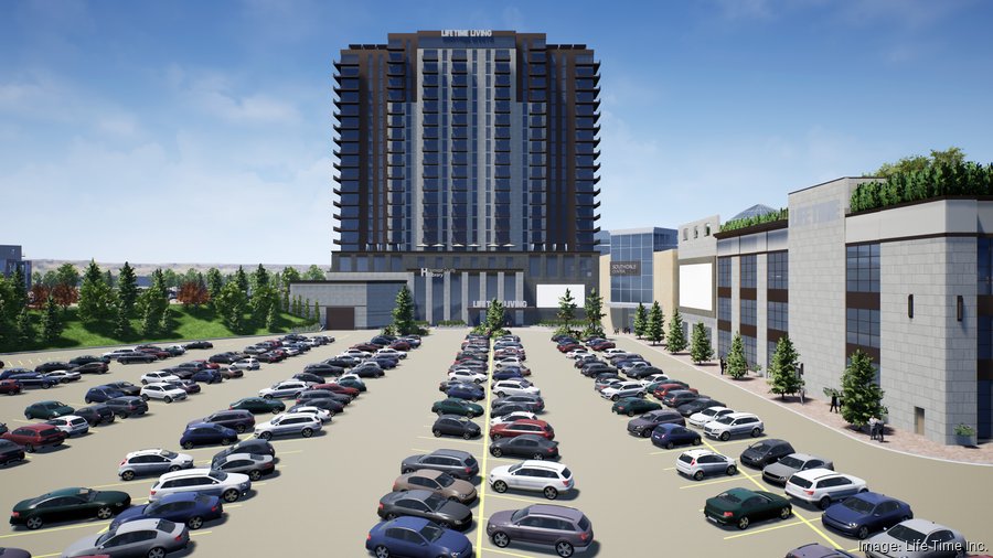 Life Time planning 25story apartment tower with Kowalski’s, library at