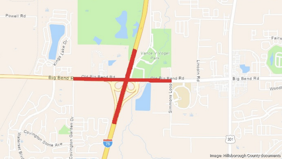 Hillsborough County to fund Big Bend Road widening and I75