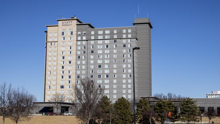 Hyatt Regency Wichita Painted Gray To Freshen Up Exterior Look