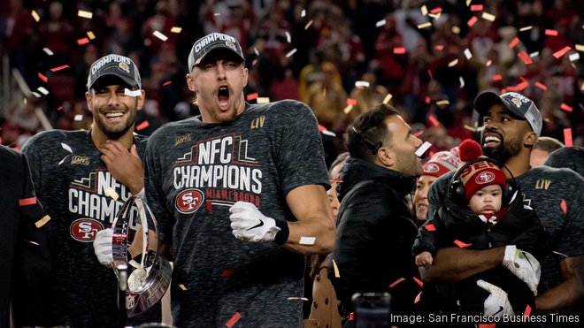 Photos: from San Francisco 49ers receive NFC Championship trophy as they  head to Super Bowl in Miami