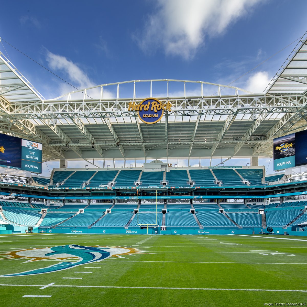 Hard Rock Stadium - Miami Dolphins Art Print - the Stadium Shoppe