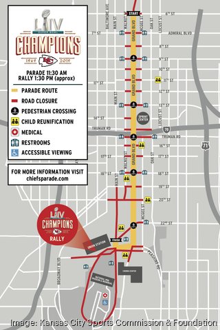 WATCH: KC leaders release Chiefs parade route for Wednesday