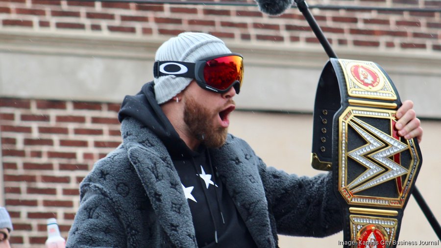 Travis Kelce Super Bowl Parade Hooded Jacket - Get 50% Off