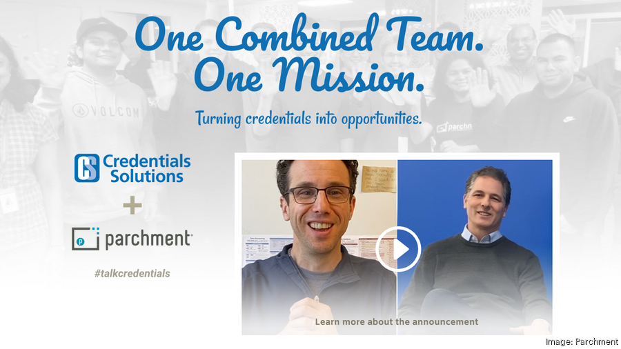 Parchment merges with Credentials Solutions, retains Scottsdale HQ