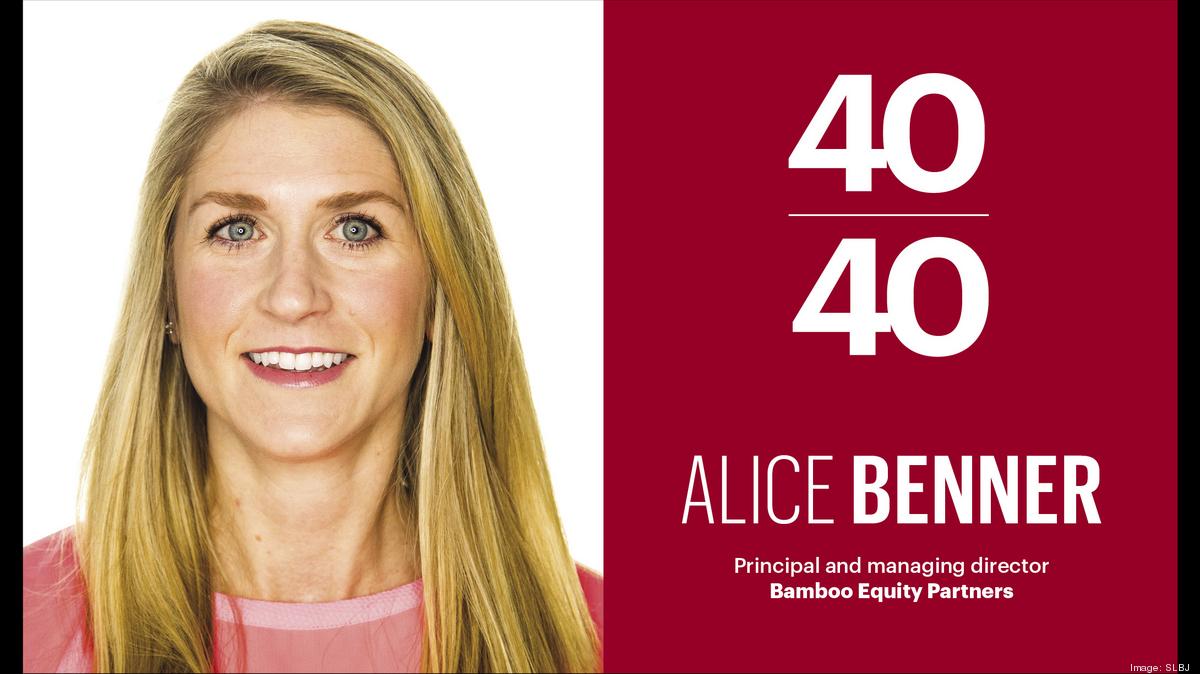40 Under 40 2020 Alice Benner, Bamboo Equity Partners St. Louis Business Journal