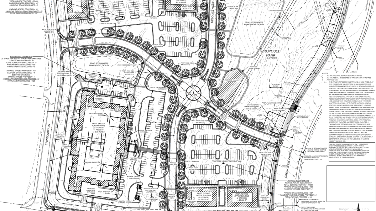 Nursing care facility proposed for Cary site near Parkside Town Commons
