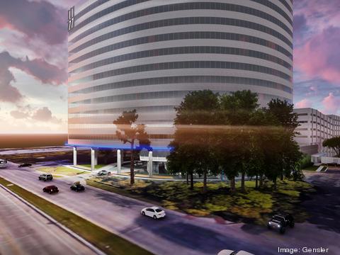 7 Exterior at 1177 West Loop South Rendering courtesy of Gensler