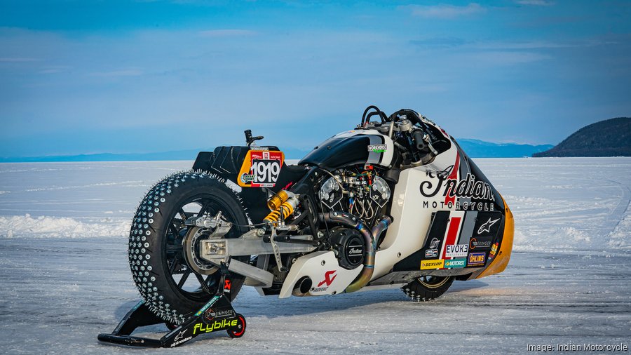 Indian introduces Appaloosa v2.0, a motorcycle that runs on ice, at the ...