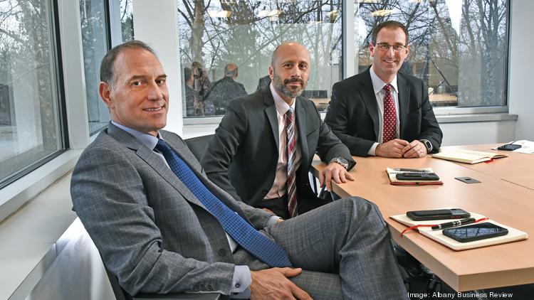 Richard Cavallaro, left, executive vice president; Keith Leal, area manager; and John LaRow, vice president at Gilbane Building Co.