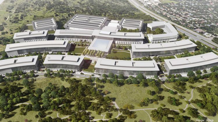 Here is how the Apple campus could look when totally finished, with about 3 million square feet. Construction began in November 2019 on the 133-acre site. APPLE