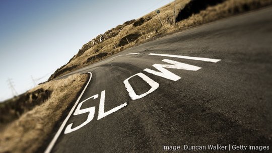 Slow Road Marking