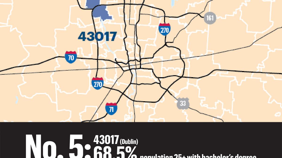 Central Ohio Zip Code Map - Map