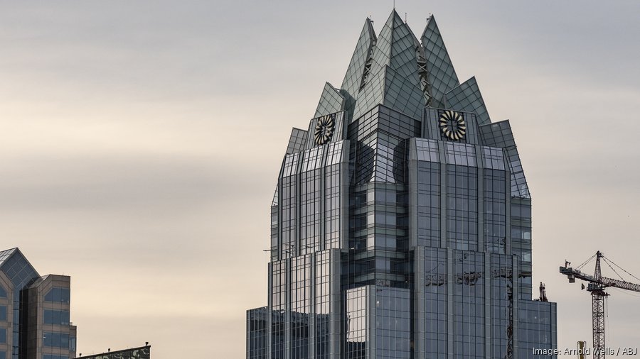 Frost Bank Tower Austin skyline 2020 coronavirus pandemic 2207