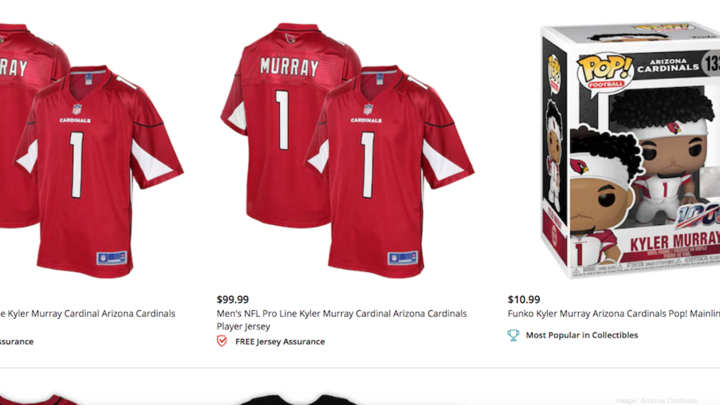 Kyler Murray merchandise ranks among 
