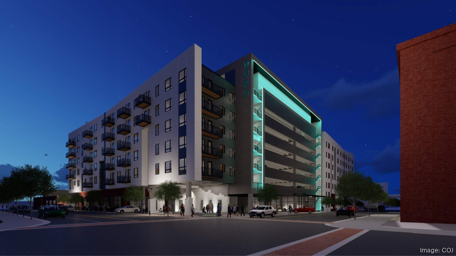 Rise Doro apartment building, under construction in downtown Jacksonville, goes up in flames