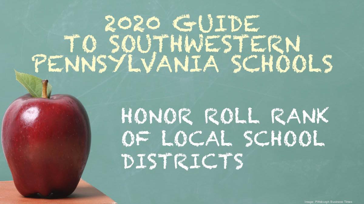 2020 School Guide rankings Southwestern Pennsylvania's top districts ranked by test scores