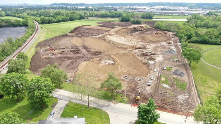 The early stages of the Wright Landing housing development in Moraine.