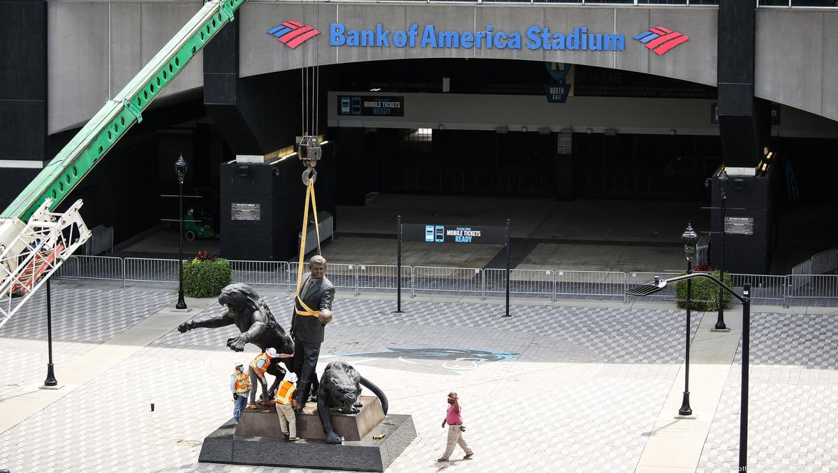 Panthers move Jerry Richardson statue from outside stadium as