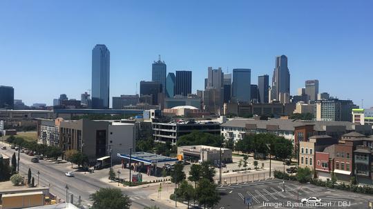 Downtown Dallas from south