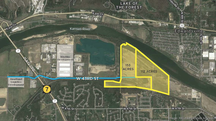 AREA Real Estate Advisors lists two Shawnee tracts for industrial sales