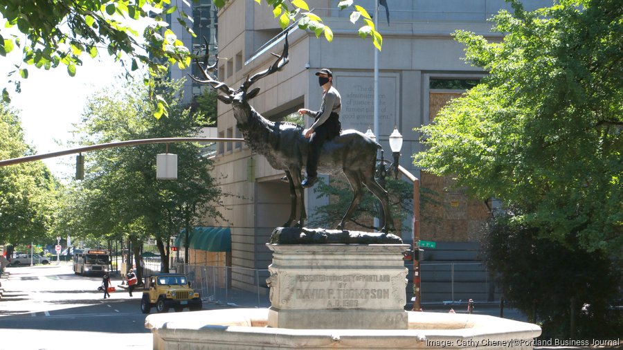 Historic elk statue returning to downtown Portland Portland Business